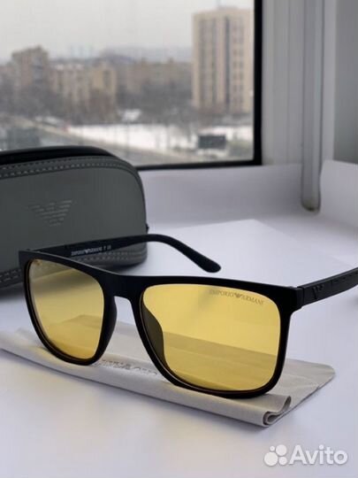 Очки emporio armani желтые поляризационные