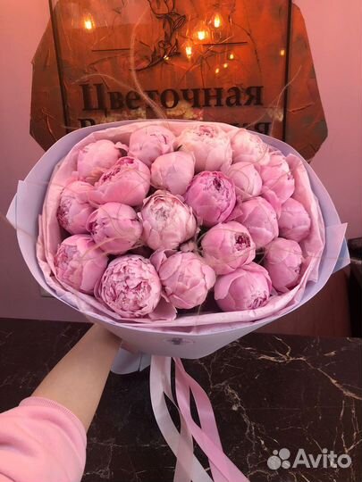 Букет 21 пион