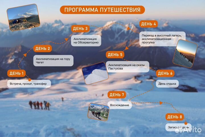 Восхождение на Эльбрус / Тур гора Эльбрус