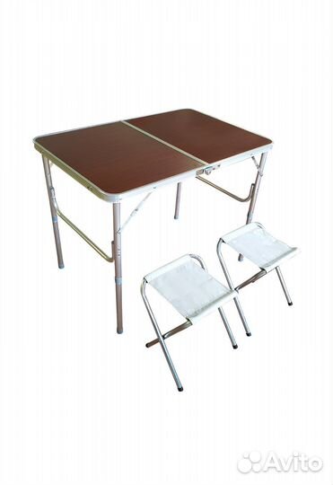 Стол складной + 2 стула туристический