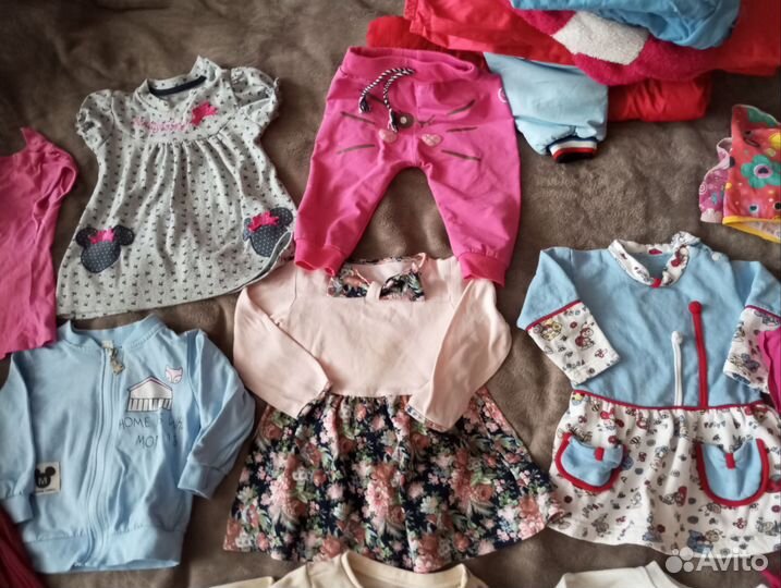 Вещи для девочки пакетом 1-2 года