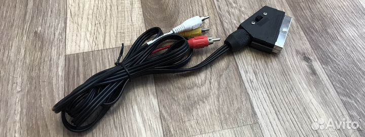 Кабель Scart на тюльпан