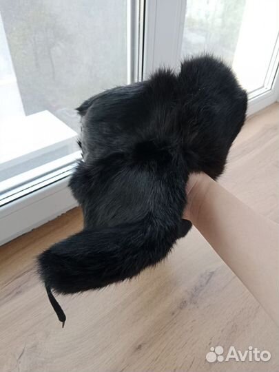 Мужская шапка ушанка из кролика