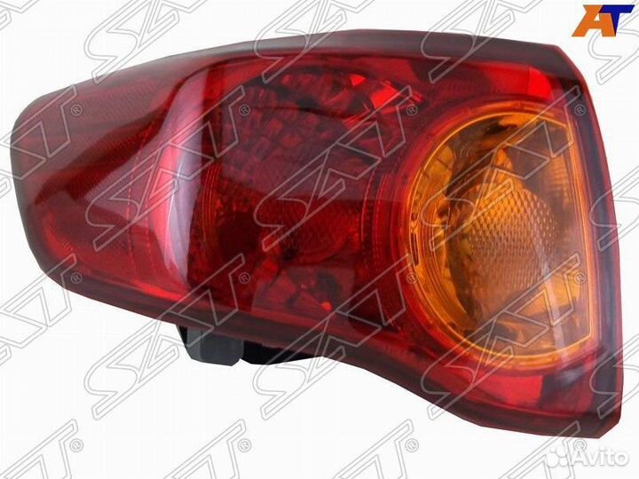 Фонарь лев в крыло на Тойота Королла Е150 2006-10г