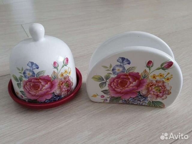 Салфетница и лимонница керамика новые