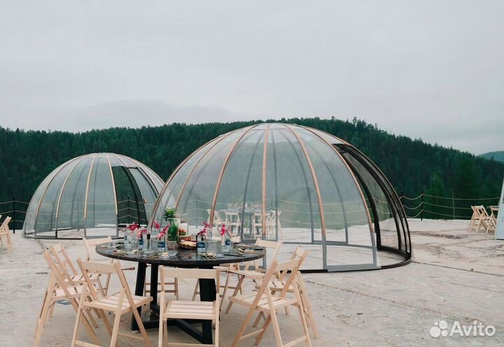 Панорамная беседка иглу