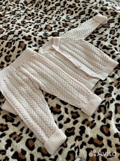 Вязаный костюм детский 74 80