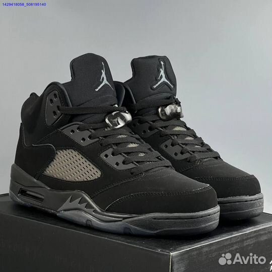 Кроссовки Nike Jordan 5 Black Cat (Арт.94542)