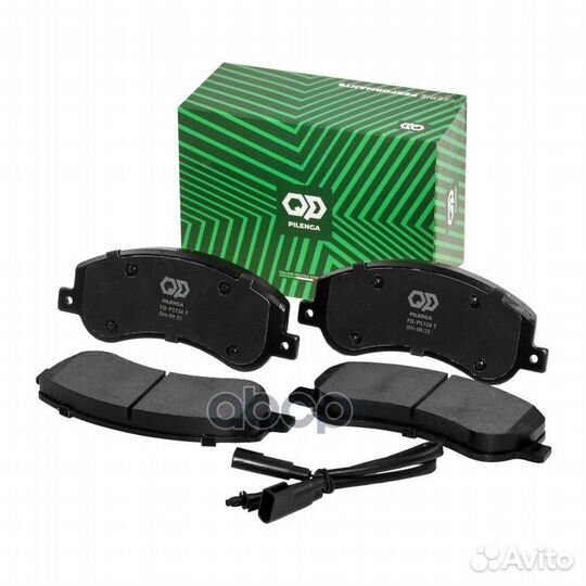 FDP1724T колодки дисковые передние усиленные с