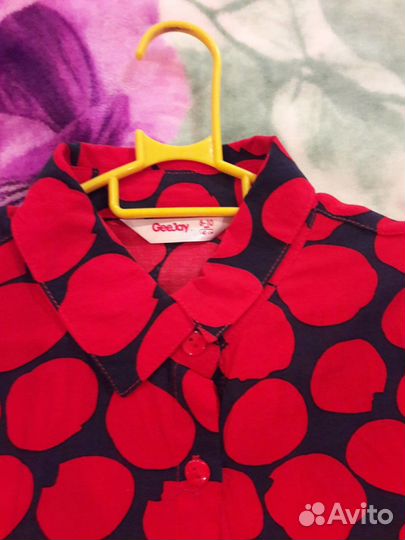 Рубашка для девочки из вискозы