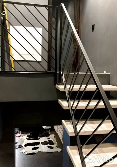 Лестница г-образная на дачу