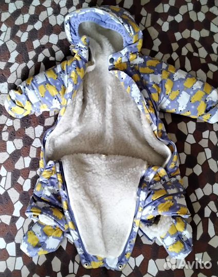 Детский зимний комбинезон на 1-1,5 года