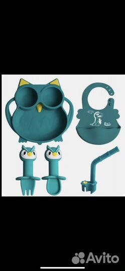 Набор силиконовой посуды для малышей