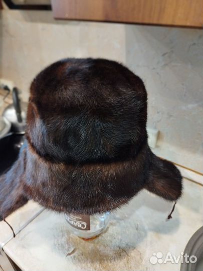 Шапка ушанка норковая 60-62