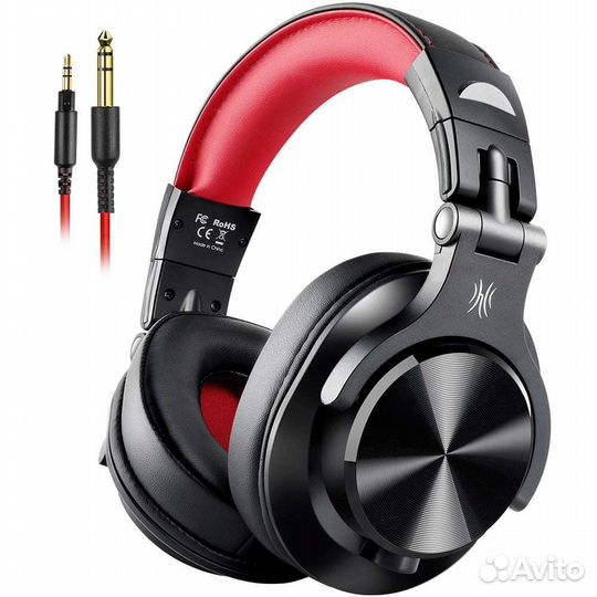 Беспроводные DJ наушники OneOdio Fusion A70 red