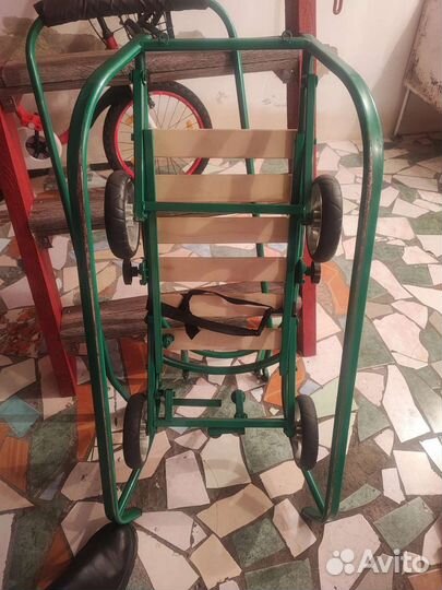 Санки с колесами ника