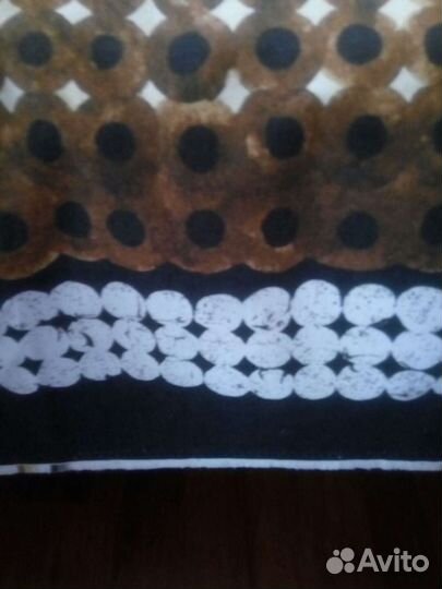 Отрез ткани.Мех и джинс стрейч хлопок