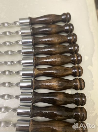 Шампура с деревянной ручкой