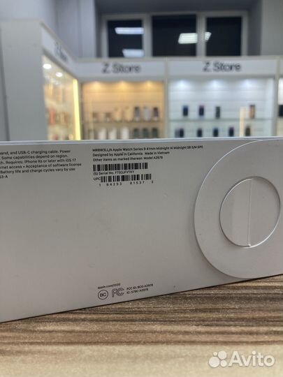 Apple Watch 9 41mm Midnight Новые, запечатанные