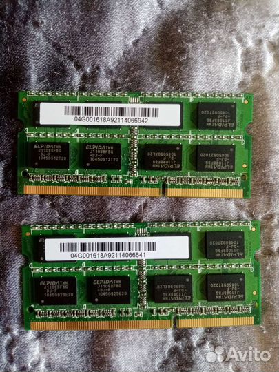 Оперативная память ddr3 для ноутбука