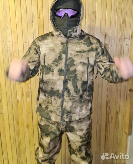 Тактический костюм Softshell, до -10С, цвет Мох