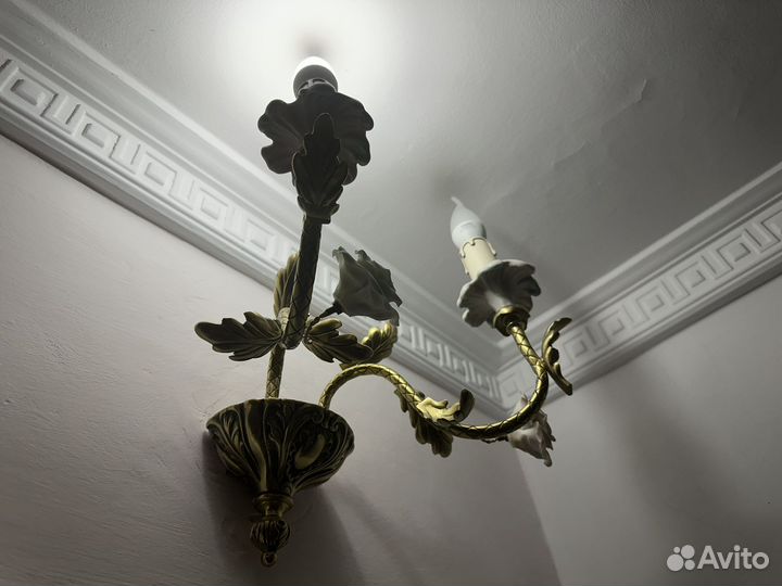 Люстра бронзовая