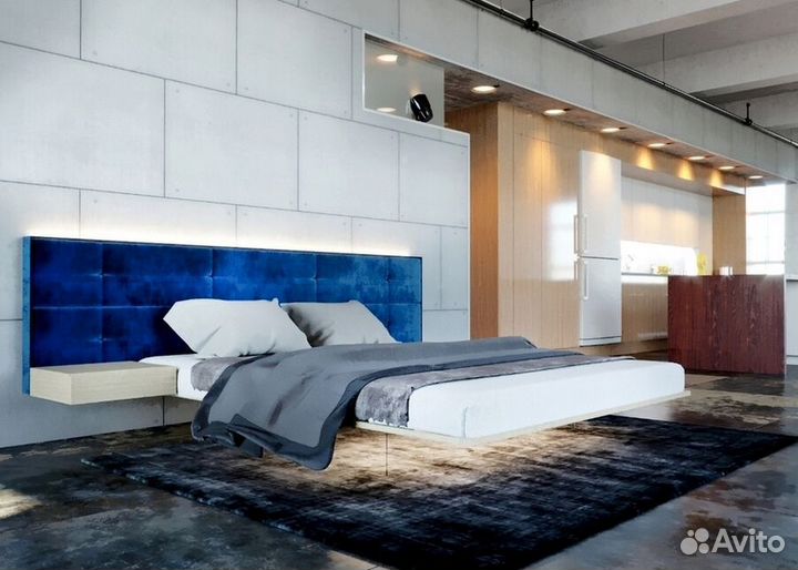 Двуспальная кровать парящая