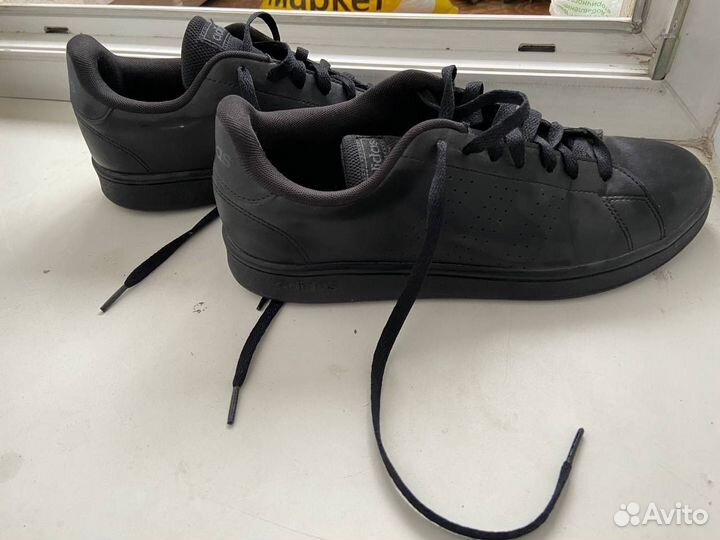 Мужские кожаные кеды adidas