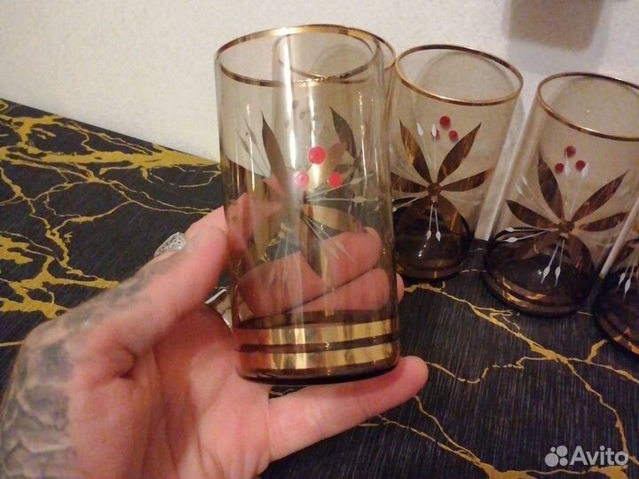 Стаканы тонкое стекло СССР