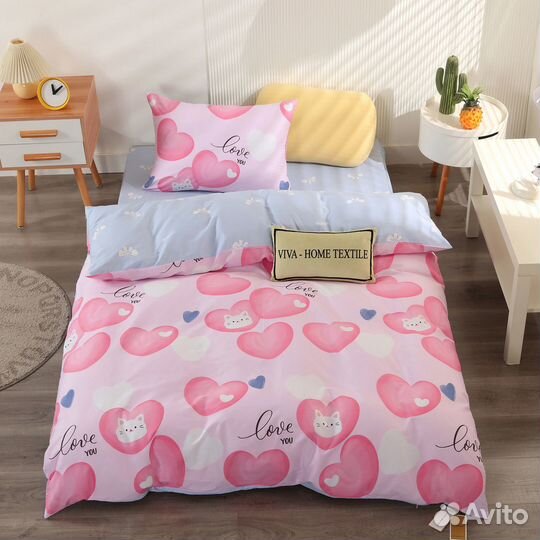 Детское постельное белье 1,5 полуторное Сатин Люкс