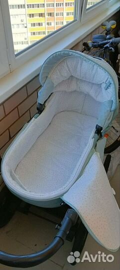 Коляска 2 в 1 indigo эко кожа