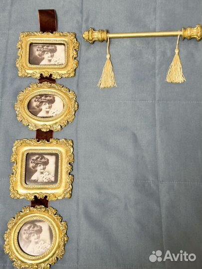 Фоторамка подвесная для 4 фото винтаж