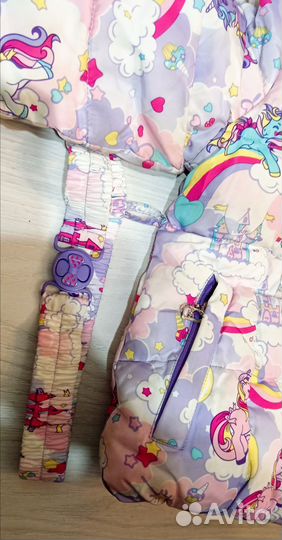 Зимний костюм с комбинезоном для девочки 92