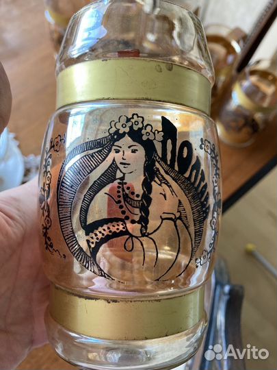 Кружки Полтава стекло дерево