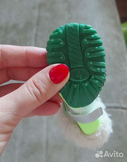 Ботинки для маленьких собак новые р4