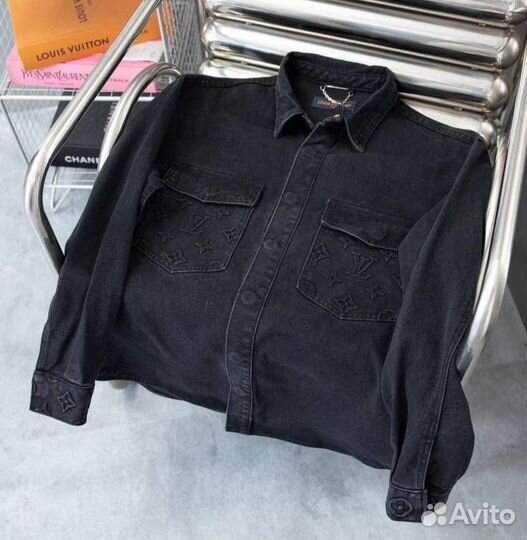 Рубашка Luis Vuitton джинсовая