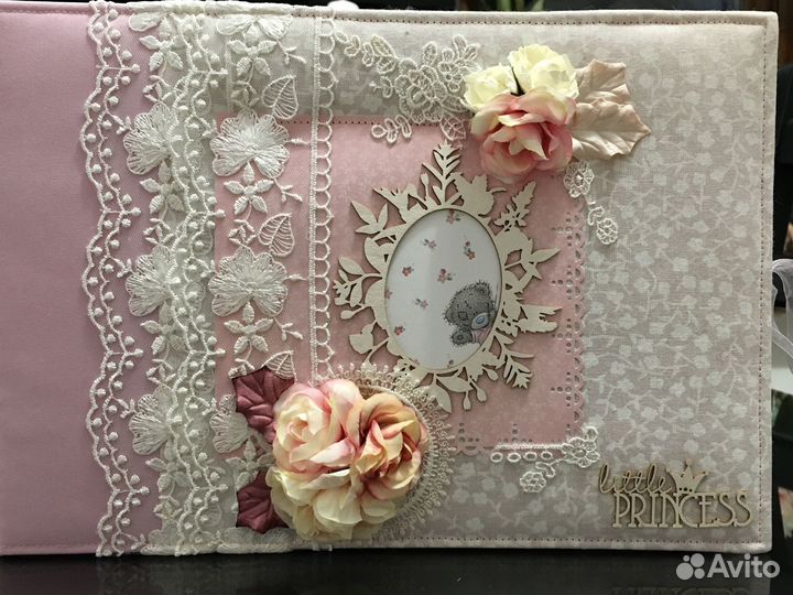 Фотоальбом для новорожденной ручной работы