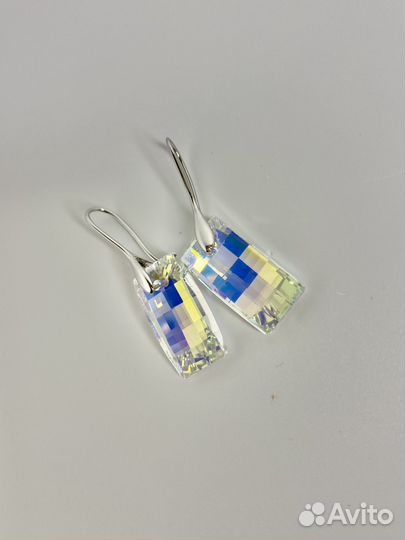 Серьги с оригинальными кристаллами Swarovski