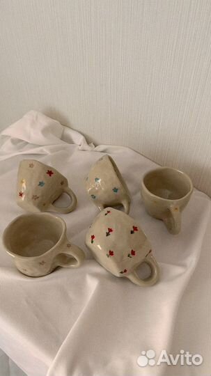 Керамическая кружка ручной работы