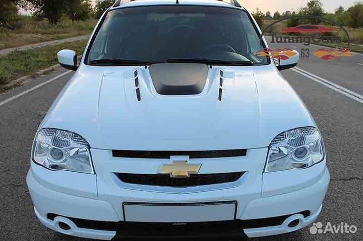 Капот пластиковый DTM на niva chevrolet ваз 2123