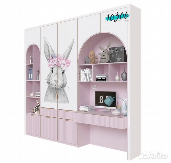 Шкаф в детскую комнату для одежды, вещей, игрушек