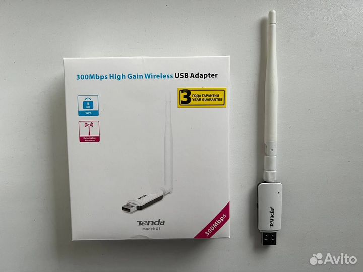 Wi-fi адаптер Tenda U1 беспроводной USB