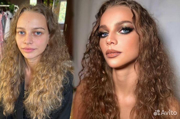 Укладка и макияж