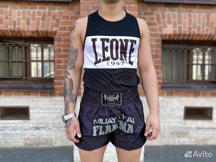 Шорты для тайского бокса flamma Basic Black