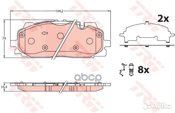 Колодки передние VAG A4(B9) /A5 II/A8 IV/Q5 II/Q