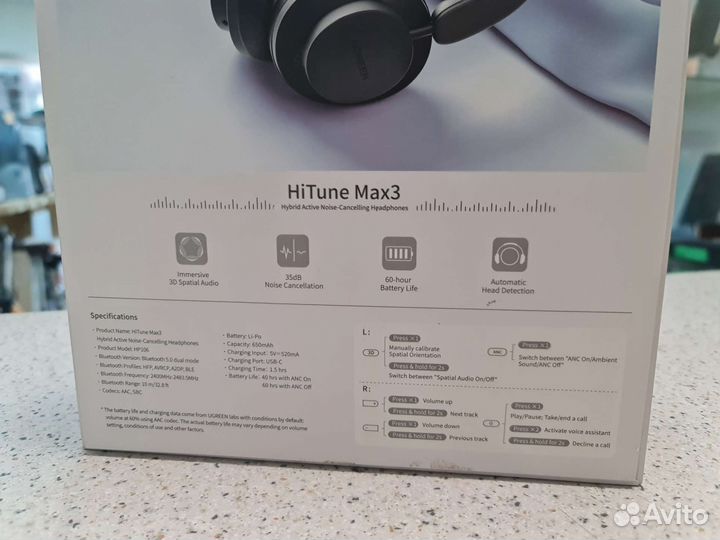 Беспроводные наушники ugreen HiTune Max3