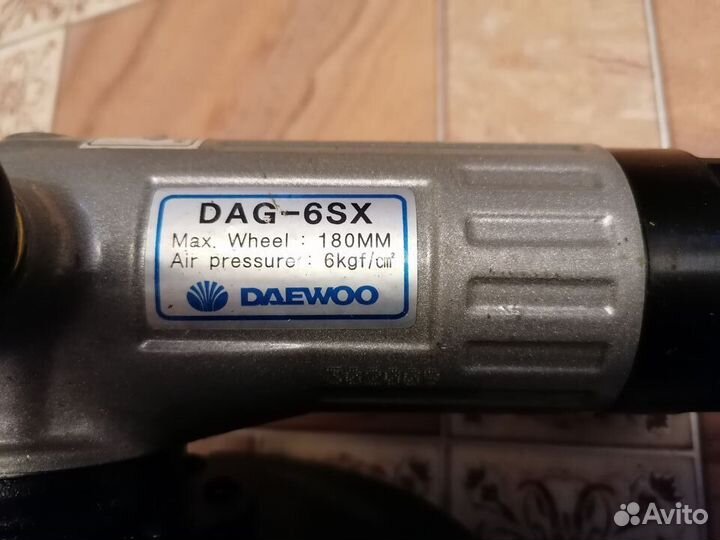 DAG-6SX Пневмошлифмашина угловая 180 мм