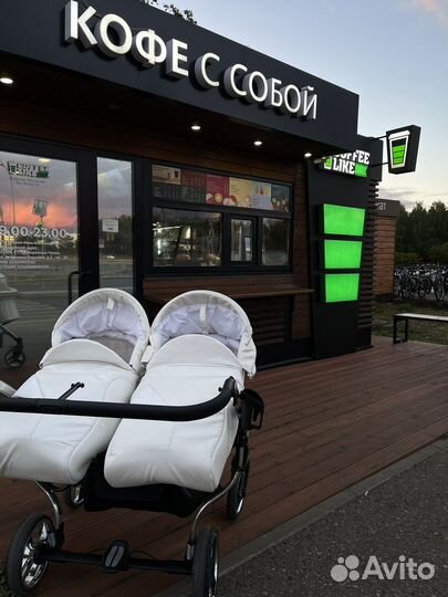 Коляска для двойни 3 в 1 junama
