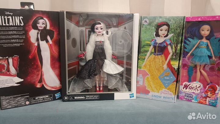 Кукла Disney Круэлла,Белоснежка,Фея винск,Снеж.Кор