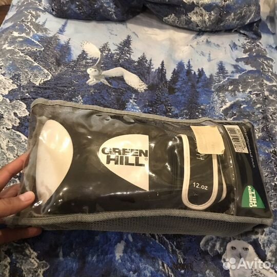 Боксерские перчатки 12 oz green hill